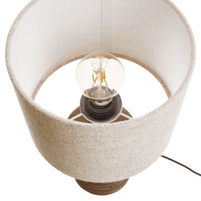 GROOVED Stolní lampa 36 cm - hnědá/přírodní