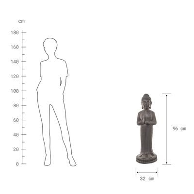 BUDDHA Dekorační socha 96 cm