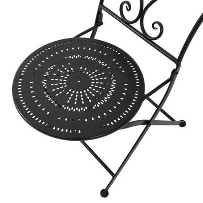 BOVERY Balkónový set nábytku pro 2 osoby - černá