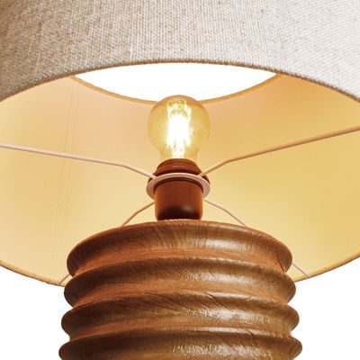 GROOVED Stolní lampa 72 cm - hnědá/přírodní