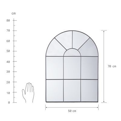 FINESTRA Zrcadlové okno 50 cm