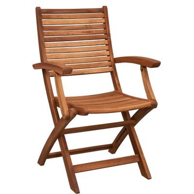 SOMERSET Skládací židle s područkami set 2 ks