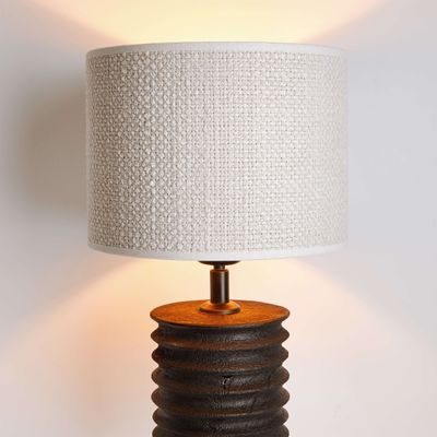 GROOVED Stolní lampa 36 cm - černá/krémová