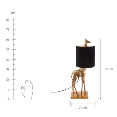 RAFFA Stolní lampa žirafa - zlatá