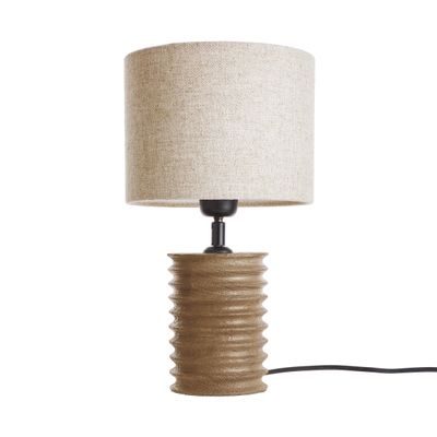 GROOVED Stolní lampa 36 cm - hnědá/přírodní