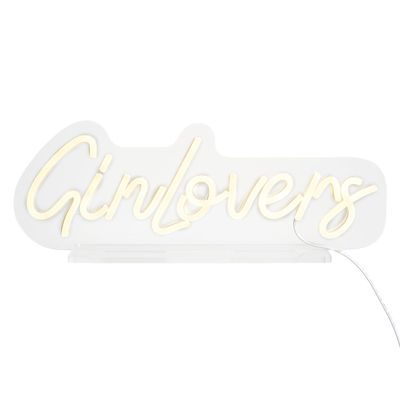 NEON VIBES LED Neonové světlo s USB "GinLovers"