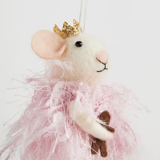 HOME & YOU ZÁVĚSNÁ DEKORACE VÁNOČNÍ PRINC MYŠÁK 12 CM