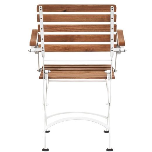 PARKLIFE SKLÁDACÍ ŽIDLE S PODRUČKAMI - HNĚDÁ/BÍLÁ