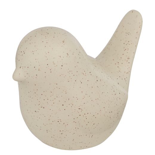 BIRDY PTÁČEK KERAMICKÝ 10 CM - BÉŽOVÁ