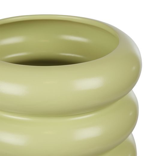 HOOP KVĚTINÁČ S MISKOU 14 CM - ZELENÁ