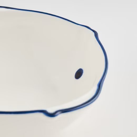 HOME & YOU MISKA RYBA 13 CM - BÍLÁ