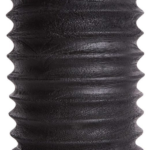 GROOVED ZÁKLADNA K LAMPĚ 25 CM - ČERNÁ