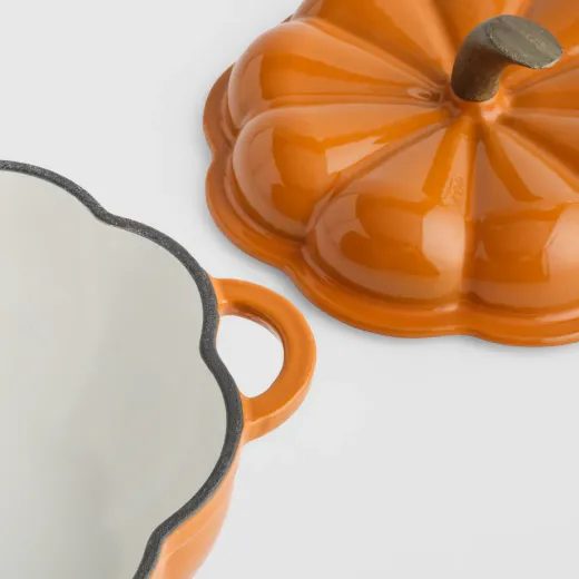 HOME & YOU HRNEC LITINOVÝ S POKLICÍ DÝNĚ 25 CM - ORANŽOVÁ