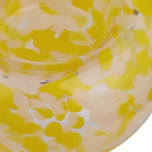 CONFETTI SVÍCEN NA ČAJOVOU SVÍČKU 9 CM - ŽLUTÁ