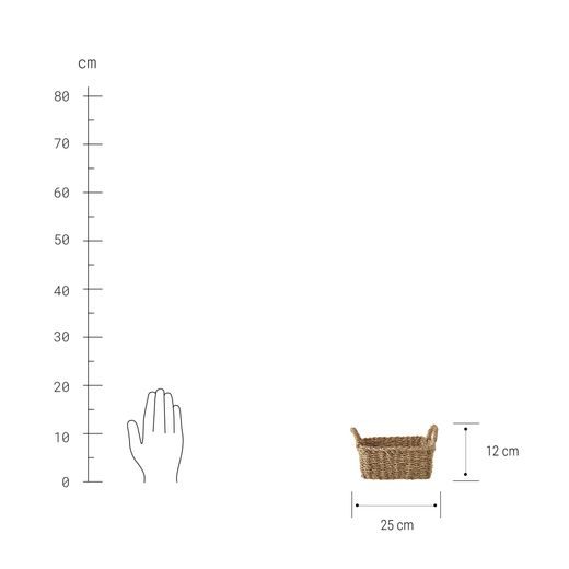 ERLA ÚLOŽNÝ KOŠÍK HRANATÝ 25 CM
