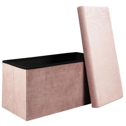 CLOE PUF SKLÁDACÍ ÚLOŽNÝ 80 CM - RŮŽOVÁ