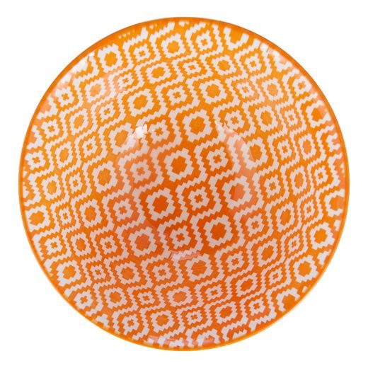 ORNAMENTS MISKA 520 ML - MODRÁ/ORANŽOVÁ