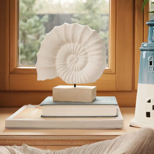 DEKORATIVNÍ MUŠLE HOME &AMP; YOU 23CM BÍLÁ