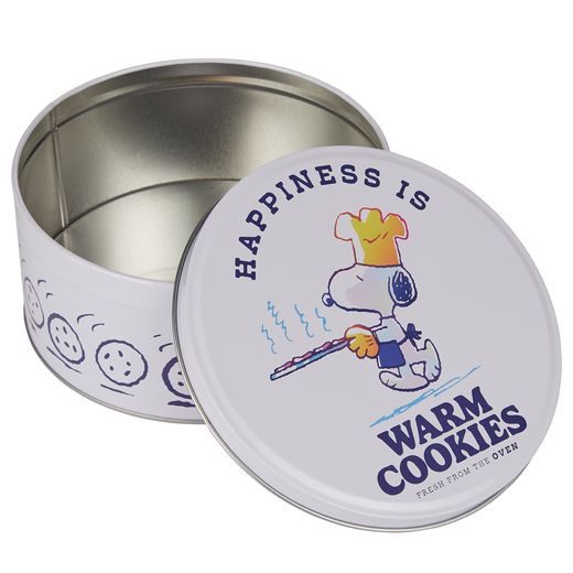 PEANUTS DÓZA "WARM COOKIES" VELKÁ - BÍLÁ