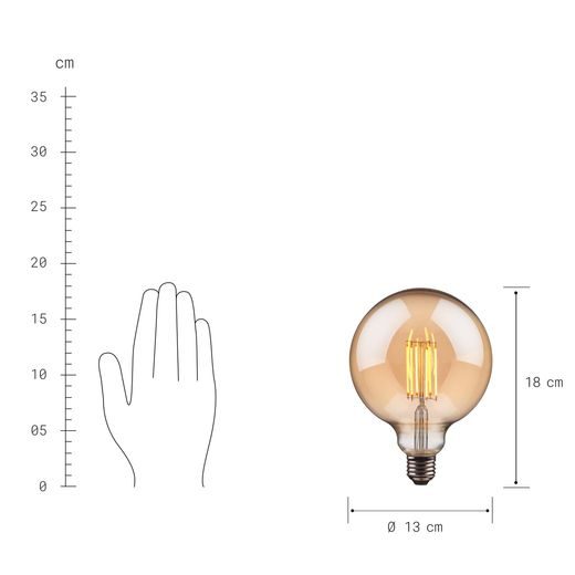 BRIGHT LIGHT LED DEKORAČNÍ ŽÁROVKA G 125