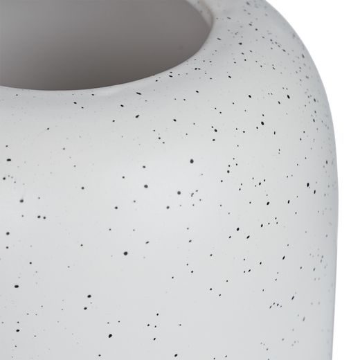 SPECKLE VÁZA 25 CM - BÍLÁ