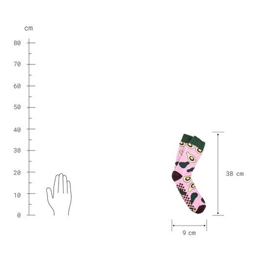 COZY SOCKS PONOŽKY AVOKÁDO 39-42