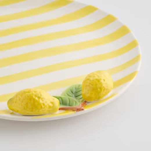 HOME & YOU TALÍŘ CITRONY 26 CM - ŽLUTÁ/BÍLÁ