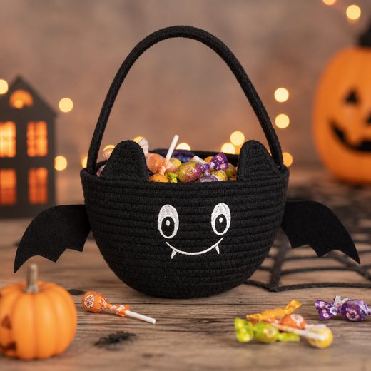 TRICK OR TREAT KOŠÍK NETOPÝR