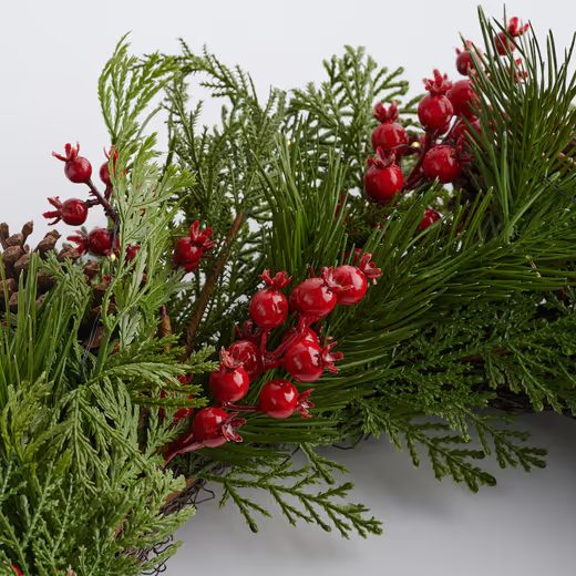 HOME & YOU LED VĚNEC BOBULE A ŠIŠKY 65 CM