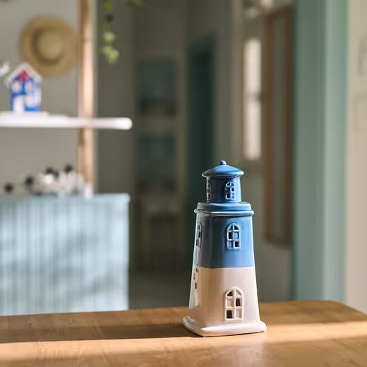 HOME & YOU LED KERAMICKÝ SVÍCEN MAJÁK 30 CM