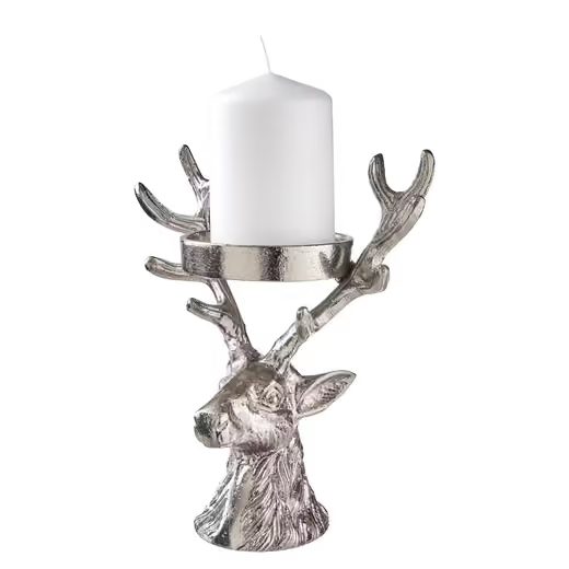 OH MY DEER SVÍCEN NA SLOUPOVOU SVÍČKU - STŘÍBRNÁ
