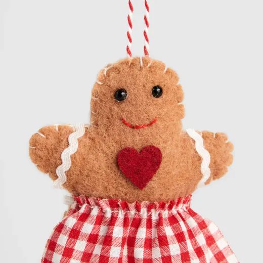 HOME & YOU ZÁVĚSNÁ DEKORACE PERNÍKOVÁ PANENKA 10 CM