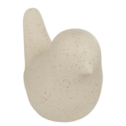 BIRDY PTÁČEK KERAMICKÝ 10 CM - BÉŽOVÁ