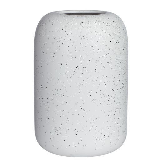 SPECKLE VÁZA 25 CM - BÍLÁ