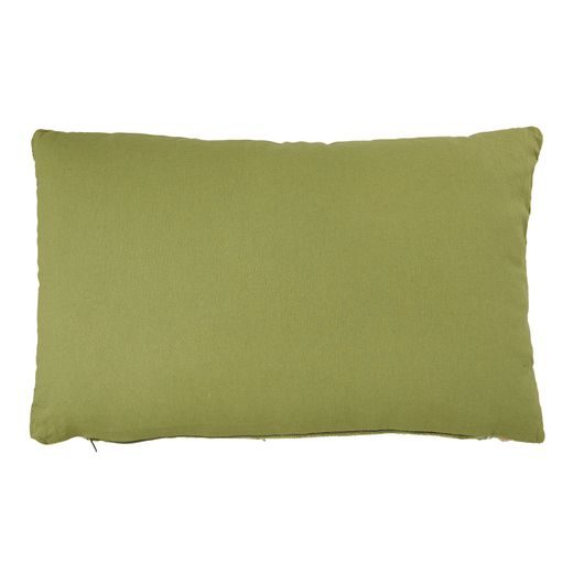 BOHEMIAN POLŠTÁŘ 50 X 30 CM KVĚTINY - ZELENÁ