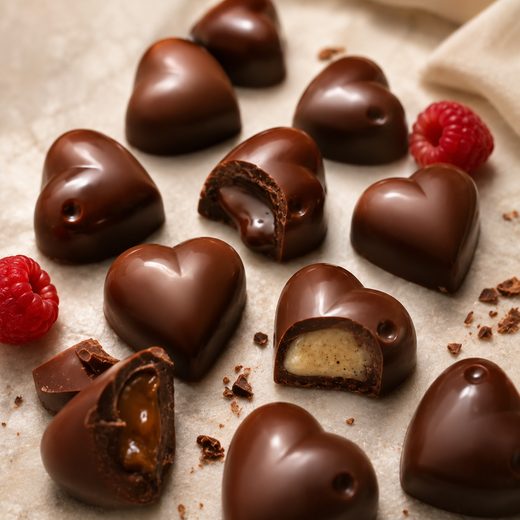 EASY CHOC FORMIČKA NA ČOKOLÁDU SRDÍČKA
