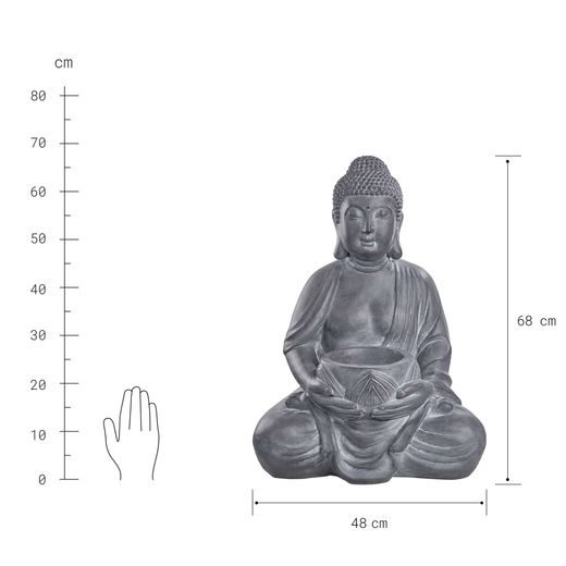 BUDDHA SOŠKA BUDDHY SE SVÍCNEM 68 CM