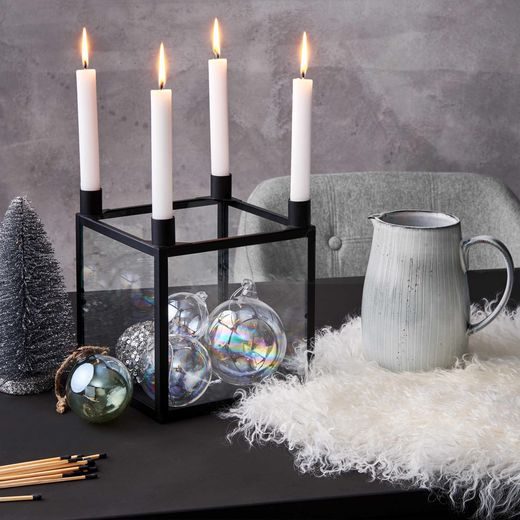 HANG ON VÁNOČNÍ KOULE PRŮHLEDNÁ 10 CM SET 4 KS