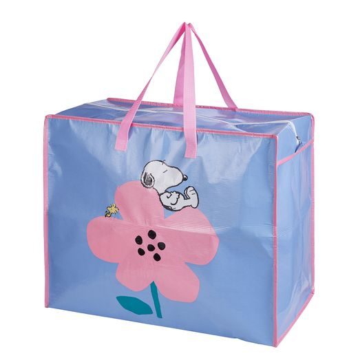 BAG ATTACK TAŠKA JUMBO SNOOPY A KVĚTINA - MODRÁ