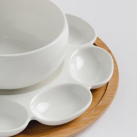 HOME & YOU TALÍŘ NA VEJCE - BÍLÁ