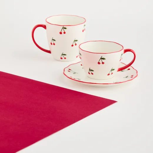 KERAMICKÝ HRNEK HOME &AMP; YOU 330ML , TŘEŠEŇ