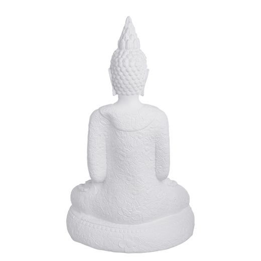 BUDDHA SOŠKA 60 CM - BÍLÁ