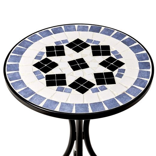 PALAZZO ODKLÁDACÍ STOLEK 35 CM - BÍLÁ/MODRÁ
