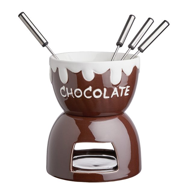 CHOCOLATE LOVE FONDUE NA ČOKOLÁDU 6 DÍLNÉ