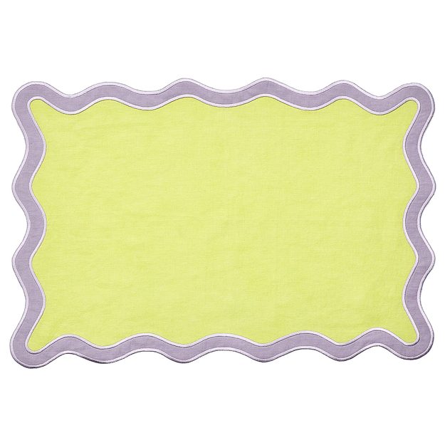 CHICHI PROSTÍRÁNÍ 47 X 33 CM - LIMETKOVÁ/FIALOVÁ