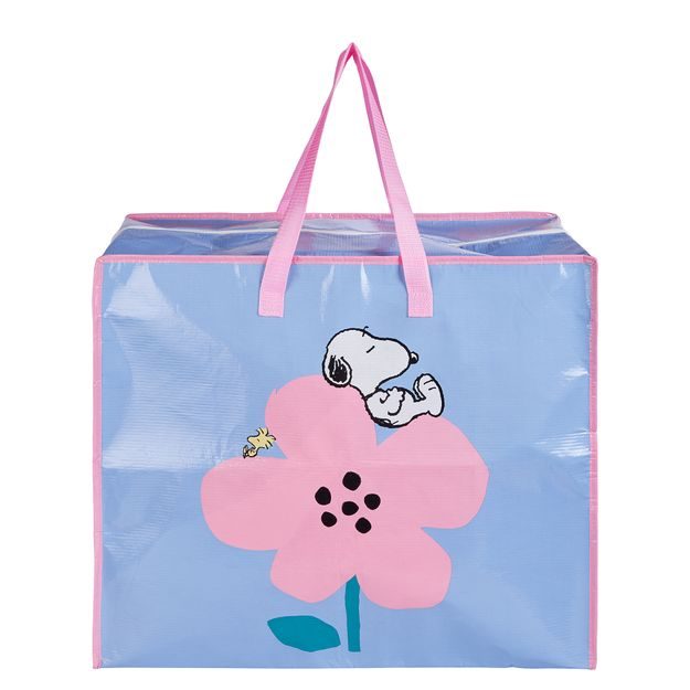 BAG ATTACK TAŠKA JUMBO SNOOPY A KVĚTINA - MODRÁ