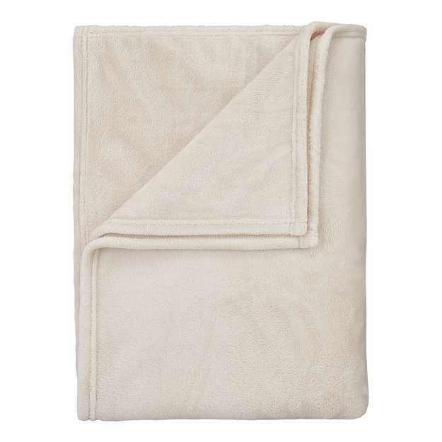 LAZY DAYS FLÍSOVÁ DEKA 200 X 150 CM - BÉŽOVÁ