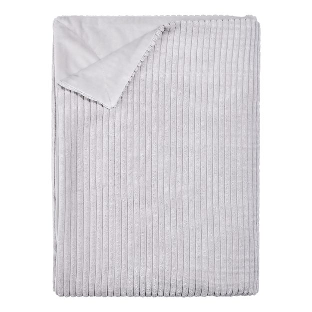 LORD OF CORD DEKA ŽEBROVANÁ 200 X 150 CM - SV. ŠEDÁ