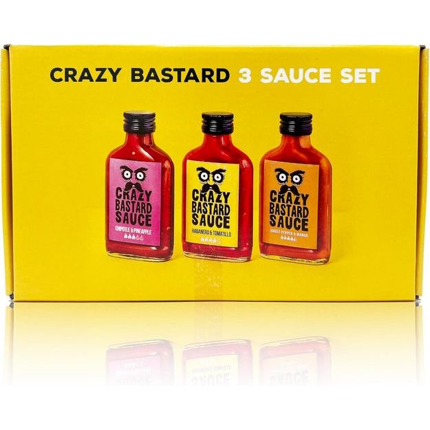 CRAZY BASTARD SADA OMÁČEK "BESTSELLERS" 3 KS