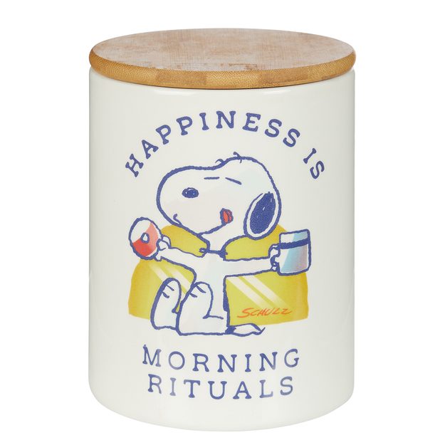 PEANUTS DÓZA "MORNING RITUALS" VELKÁ - BÍLÁ
